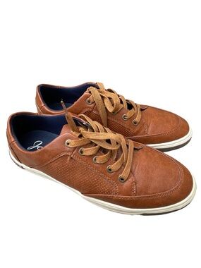 Jousen Milan Men’s Tan/Brown Casual Lace-Up Sneakers Size 8